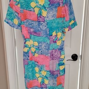 Silk Dress Liz Cliborne Size 2 multi colored